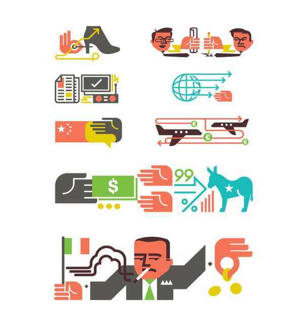 Monocle Illustrations / Icons Matt Lehman Studio #illustration #icons