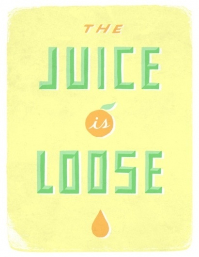 pork and jeans #green #yellow #orange #typography