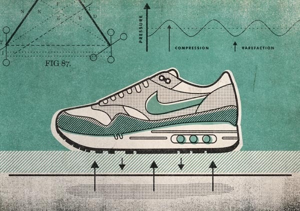 Nike Running Illustration by Matt Stevens for the Sole DXB in Dubai #nike