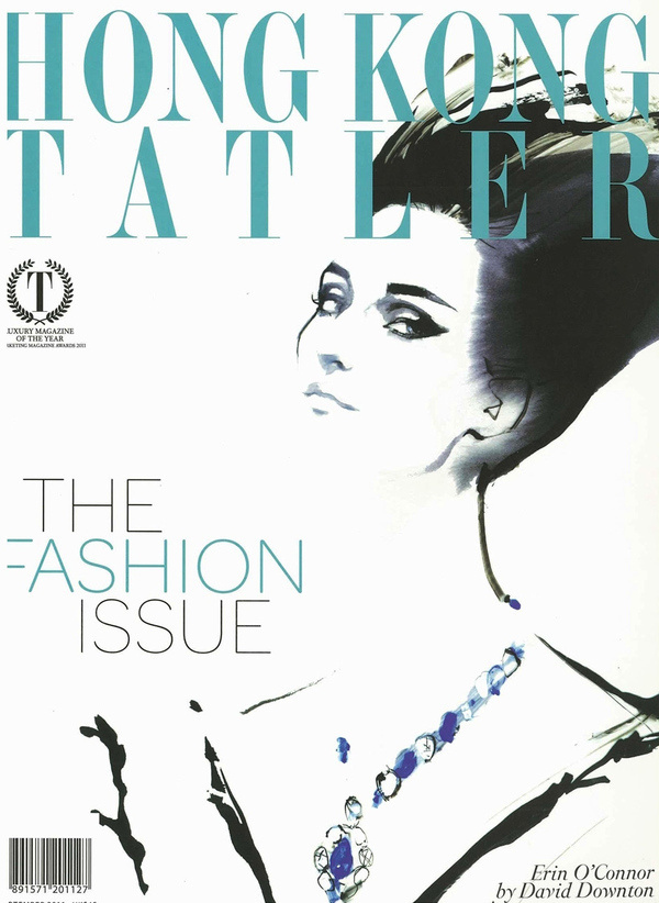 hong kong tatler david downton 2011 #downton #cover #illustration #fashion #david #drawing #magazine
