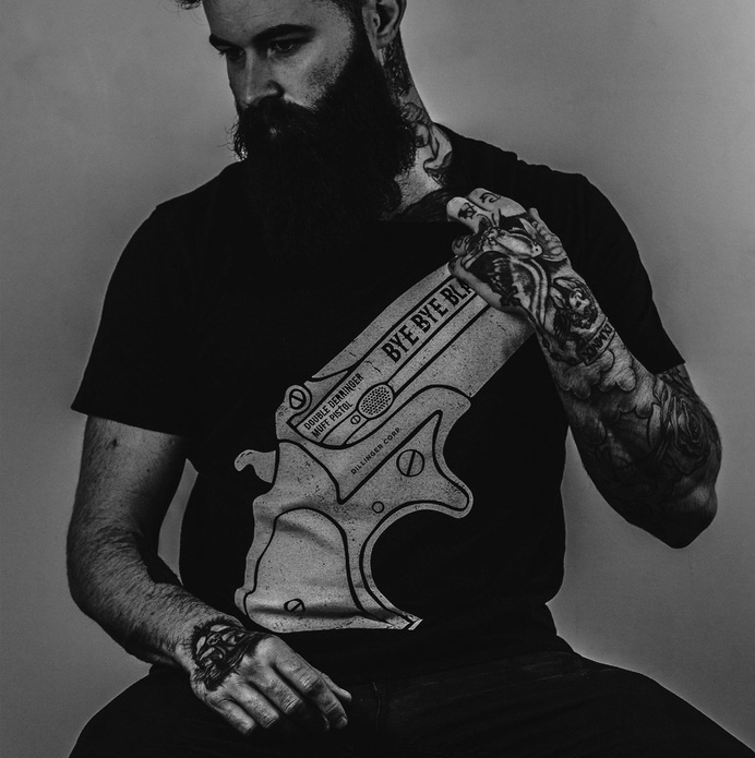 Triggerman: Shaun Garvey #graphicdesign #design #print #t-shirt #guns #tee #fashion