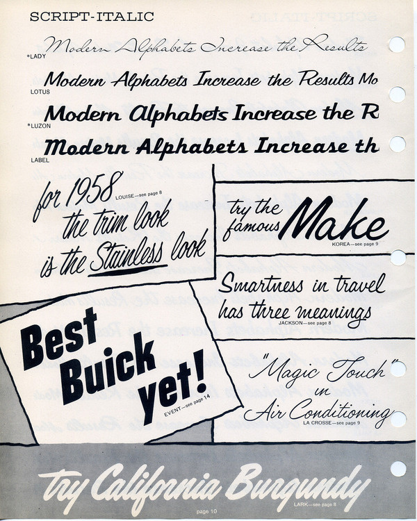 This is a specimen of Filmotype fonts. #type #specimen #typography