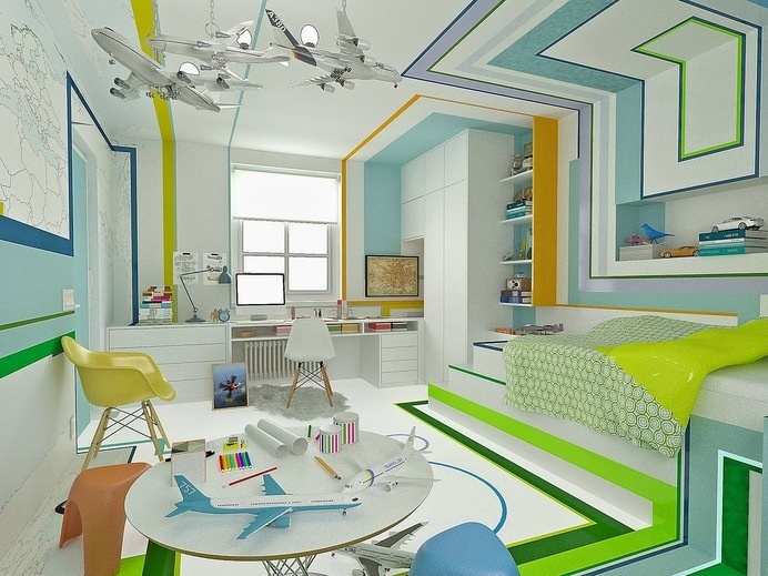 The Little Pilot by Brani Desi #interior #design #bedroom