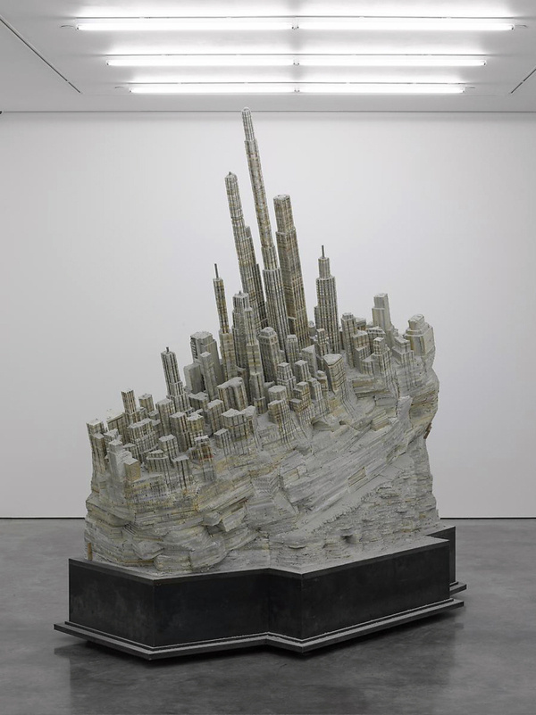 CJWHO ™ (Massive Stack of Books is Sculpted into an...) #sculpture #wei #city #design #books #liu #landscape #architecture #awesome