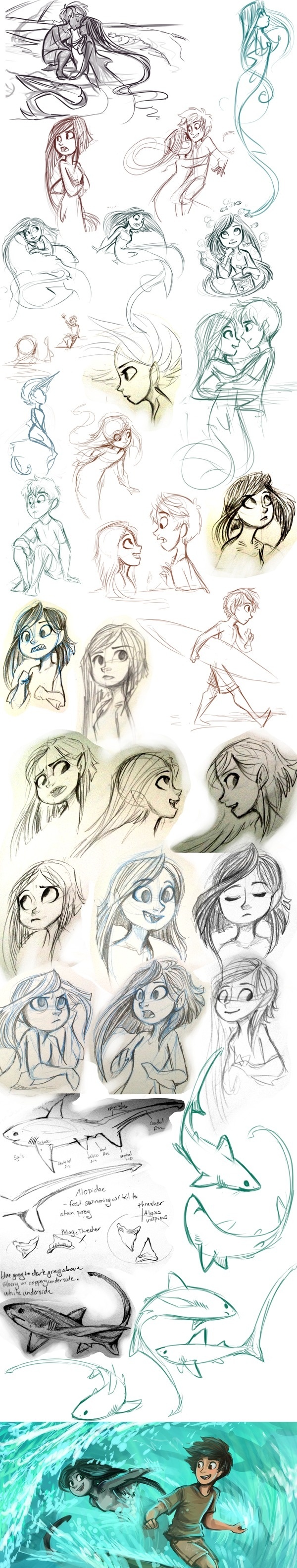Shark Stuff by *sharpie91 on deviantART #illustration #design #character