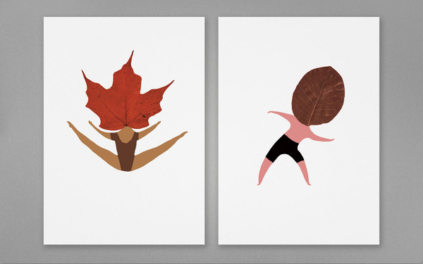 The Wallery mariadiamantes #leaf #print #design #graphic #dance #mariadiamantes #illustration #identity #posatl