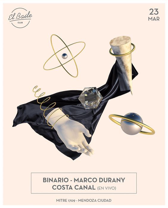 Flyer for El Baile, Mendoza, Argentina.