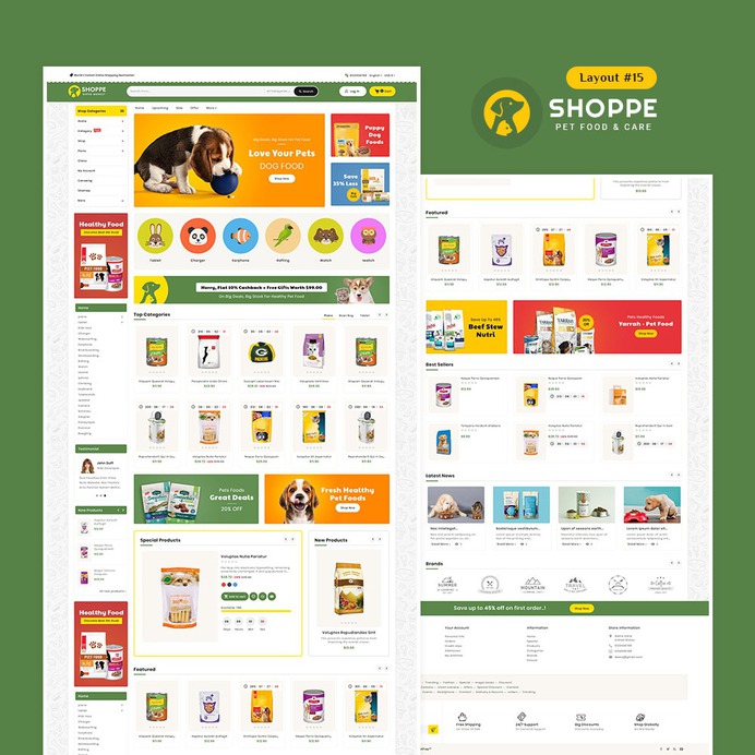 #Shoppe #Pet #Food #Mega - #MultiPurpose #Mega Store - #Prestashop #Responsive #Theme | #TemplateTrip #eCommerce #Website #Design #Template