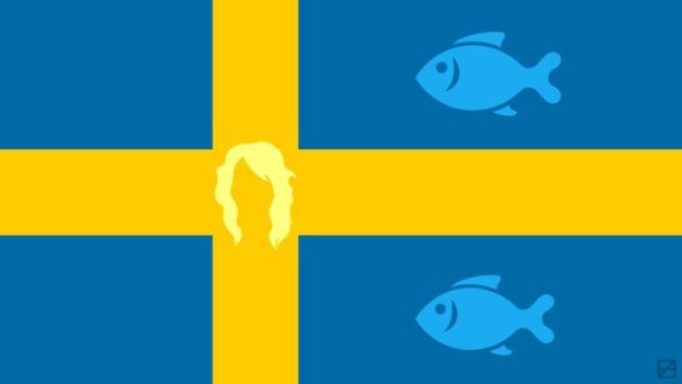 Swedish flag by Frederatic