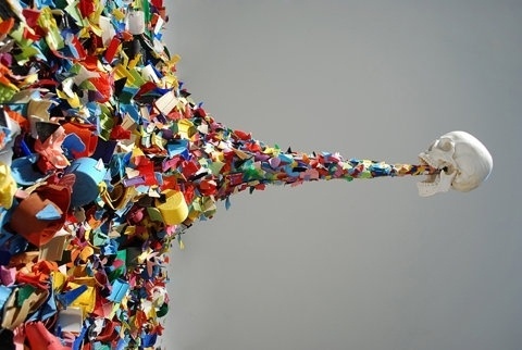 FFFFOUND! | Confetti Death at Street Anatomy #color #puke #oposite #skull #stuff