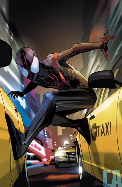 I did a variant cover for Ultimate Spider man #1 and Comics Alliance did a cool little write up about it: http://comicsalliance.com/fiona st