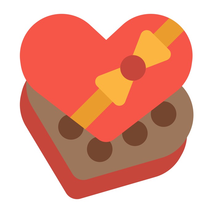 See more icon inspiration related to gift, heart, love, present, love and romance, bonbon, chocolate box, valentines day, gift box, valentines, romantic, chocolate, bow and food on Flaticon.