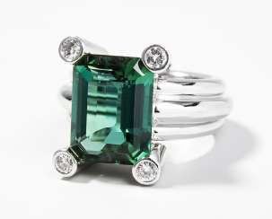 Turmalin-Brillant-Ring