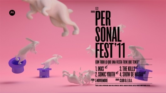 Personal Fest '11 on the Behance Network #poster #rabbits