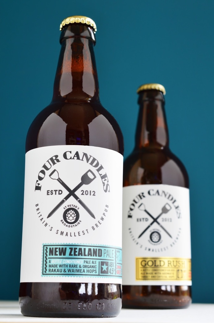Four Candles Ale #packaging #typography