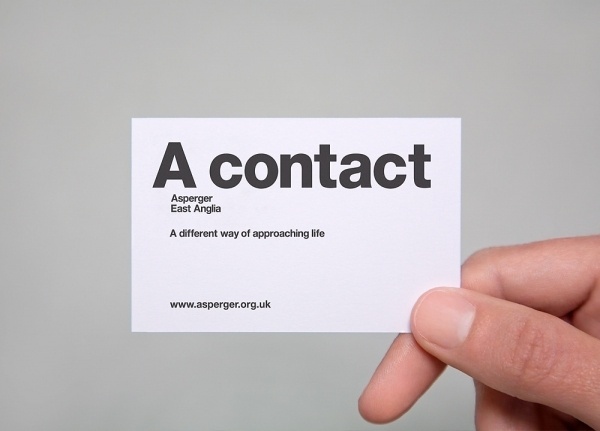 Aspergers East Anglia - Dan Gladden — Design+Direction #business #branding #card #print #typography