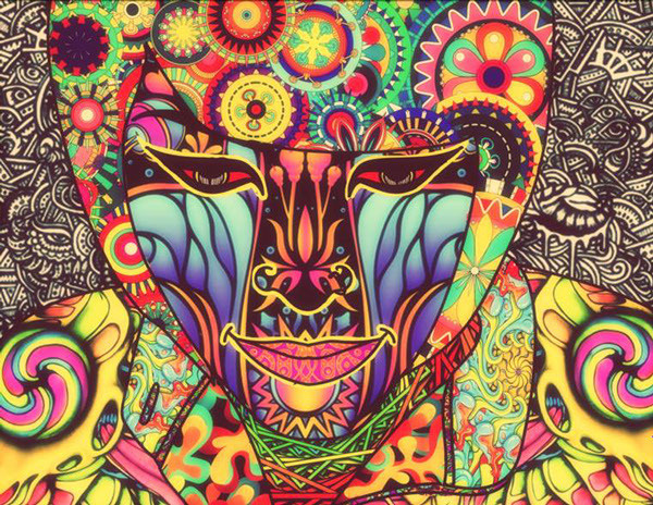 Digital Self Portrait by Shruti Anand #self portraits #patterns