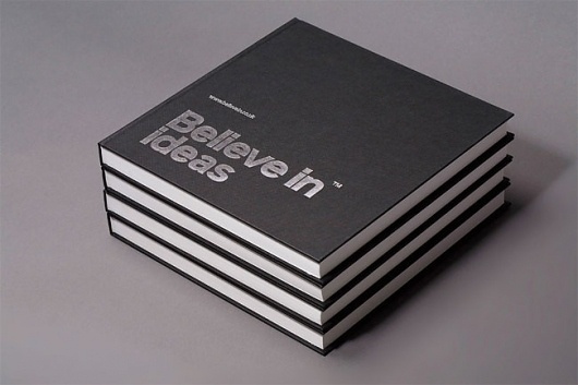 Believe in | Identity Designed #white #silver #print #in #black #sketchbook #believe #grid #stationery #foil