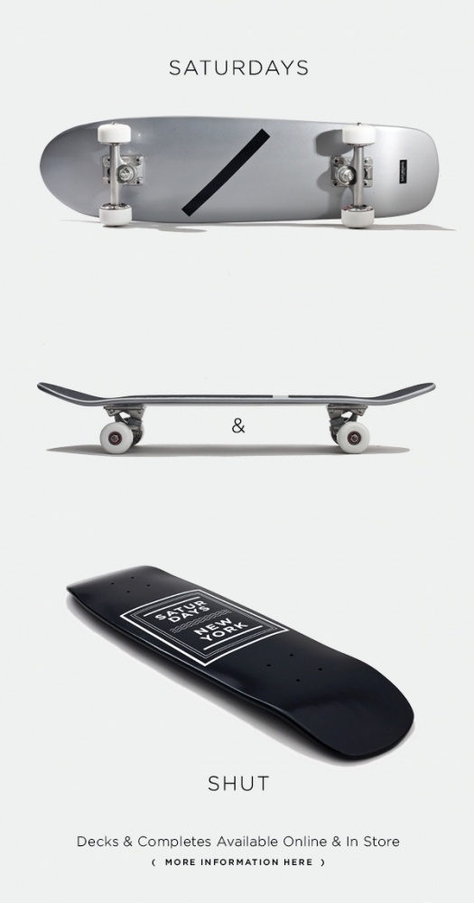 SATURDAYS #saturdays #silver #black #simple #skate