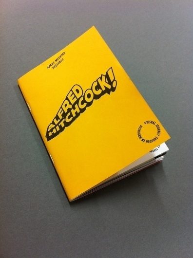 Alfred Hitchcock! on the Behance Network #movies #design #graphic #book #abbas #cover #mushtaq #booklet