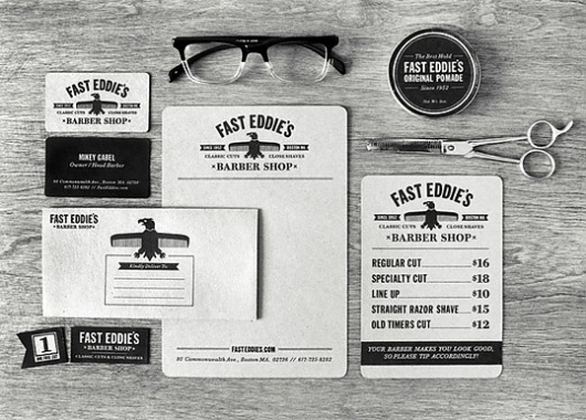 Fast Eddie's Barber Shop : Lovely Stationery . Curating the very best of stationery design #stationary