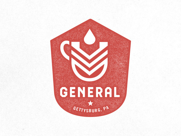 General Cafe #drink #print #design #logo #identity #type #layout #typography