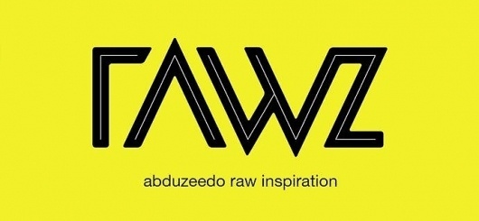 Introducing Abduzeedo RAW Inspiration | Abduzeedo | Graphic Design Inspiration and Photoshop Tutorials #logo #rawz #yellow #raw