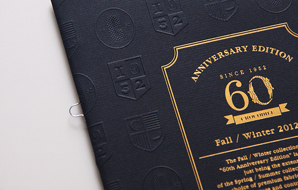 Crocodile 60th Anniversary A/W Catalog by Ken Lo #print #booklet #book