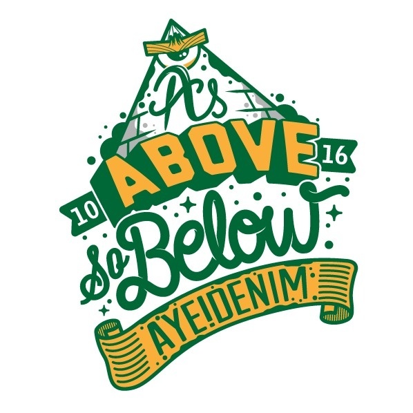As above so below #vector #script #logo #shirt #prontopixel #ayedenim #custom #type