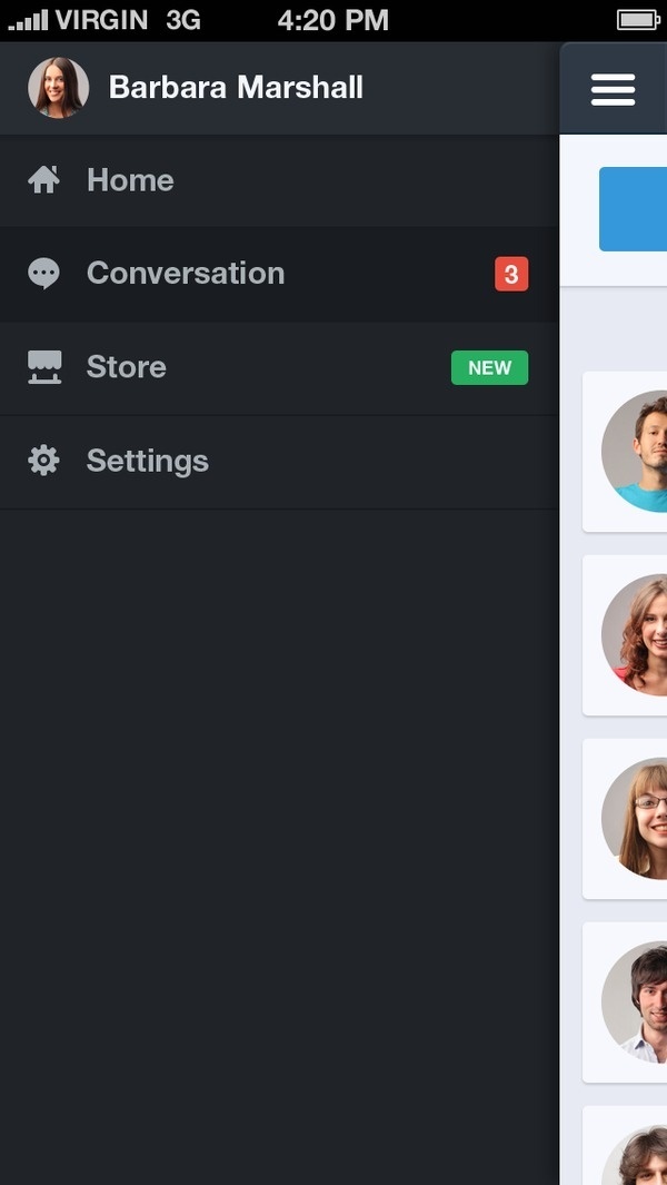 Full #flat #phone #ui
