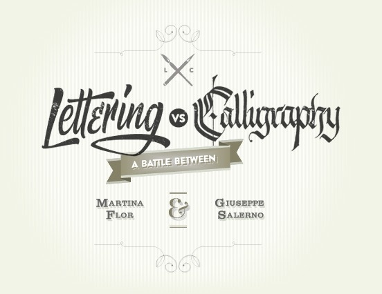 A battle between Martina Flor & Giuseppe Salerno #calligraphy #type #lettering