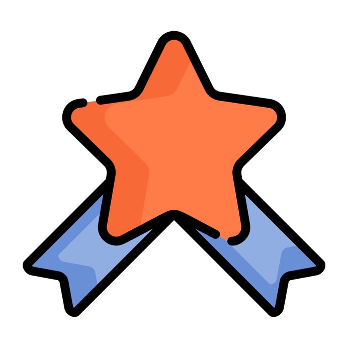 See more icon inspiration related to ribbon, star, prize, shapes and symbols, badge, award and victory on Flaticon.