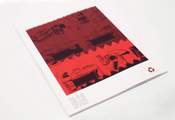 35mm Magazine Aaron Craig #red #zine #publish #book #minimal #vintage #film #layout #typography