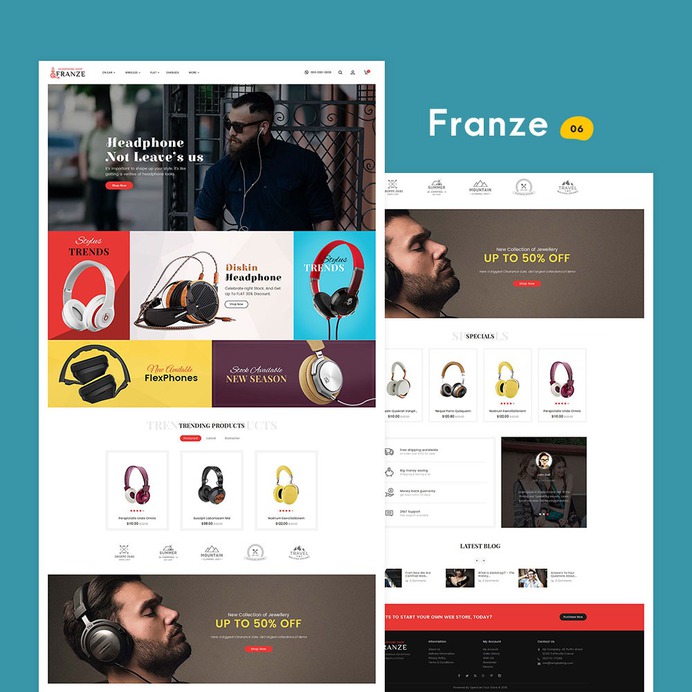 Franze - Woocommerce Muti-Purpose Responsive Theme | TemplateTrip