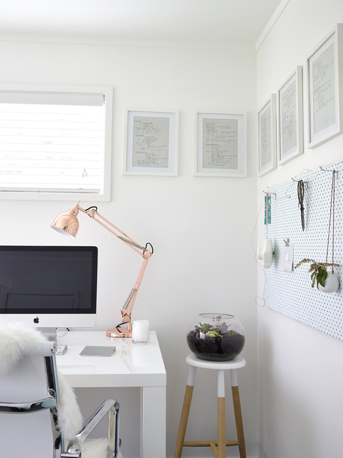 Made From Scratch's Your Home and Garden Home Tour #office #home #desk #minimal #workspace
