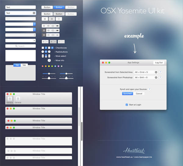 OSX Yosemite Ui kit