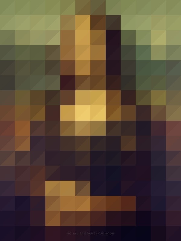 mona lisa #color #poster