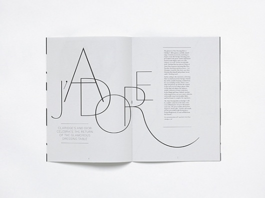 Brochure design idea #354: Creative Review - Claridge's rebrand #brochure #print #identity #branding