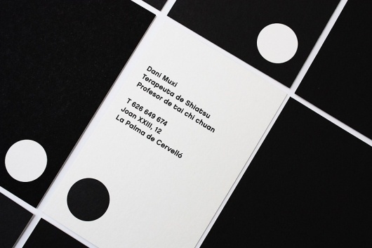 Business card design idea #59: Shiatsu #hey #cards #business #clean