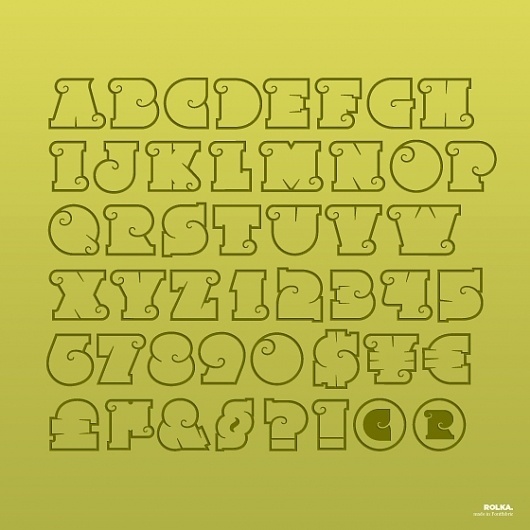 Rolka™ on the Behance Network #type #alphabet #typography