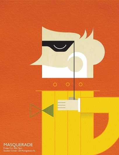 Justin Christopher Henry #vector #orange #masquerade #deco