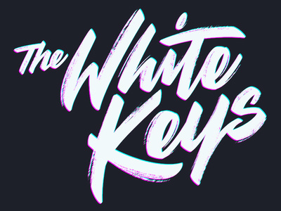 The white keys lettering #lettering