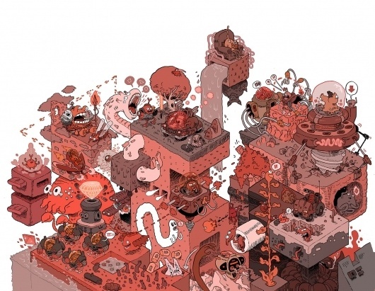 isometricplatforms-1.jpg (1600×1243) #illustration #comics #art