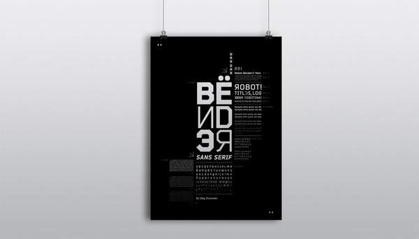 Bender Type - Poster #specimen #pickin #poster #type #bender