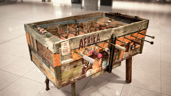 African foosball #africa #charity #design #art #foosball