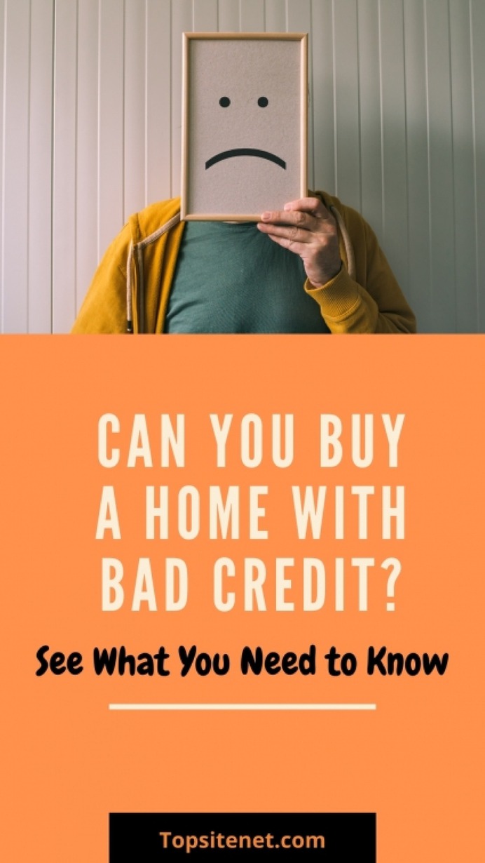 Can You Buy a House With Bad Credit Infographic
