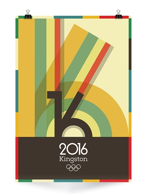 Kingston 2016 Olympics on Behance #kingston #colours #sports #poster #olympics
