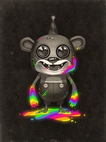 Death of Neon by ~MikePMitchell on deviantART #bear #illustration #color