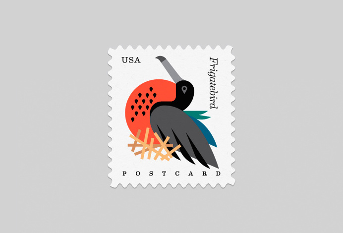 atrespuntoblog.es #bird #stamp #selo