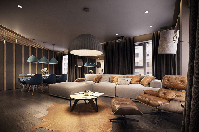Modern Living room °2 - Apartment °1 #modern #livingroom #soggiorno #moderno #appartamento